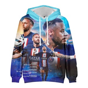 Bluza dziecięca 3D Piłkarze PSG Rozmiar 100-160    