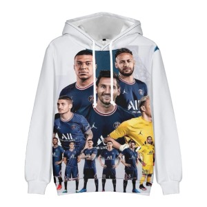 Bluza dziecięca 3D Piłkarze PSG Rozmiar 100-160      
