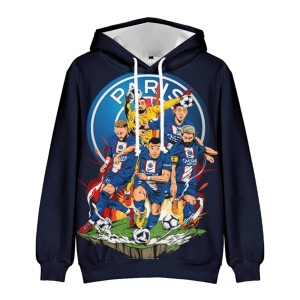 Bluza dziecięca 3D Piłkarze PSG Rozmiar 100-160      