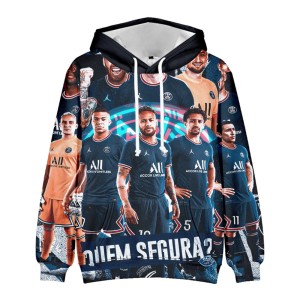 Bluza dziecięca 3D Piłkarze PSG Rozmiar 100-160    