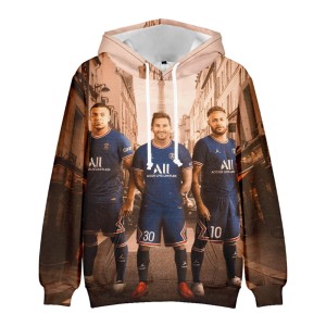 Bluza dziecięca 3D Piłkarze PSG Rozmiar 100-160     