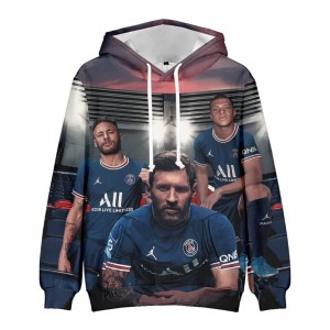 Bluza dziecięca 3D Piłkarze PSG Rozmiar 100-160    