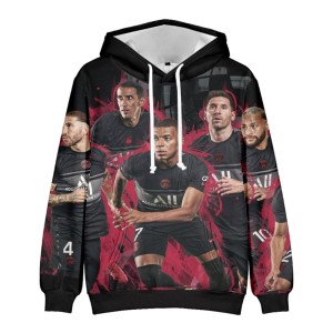 Bluza dziecięca 3D Piłkarze PSG Rozmiar 100-160   