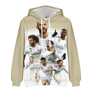 Bluza dziecięca 3D Piłkarze Real Madryt Rozmiar 100-160   