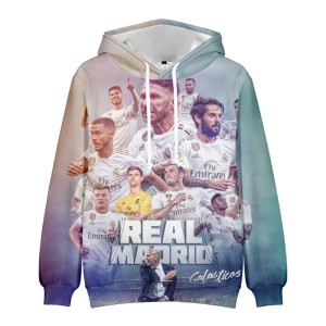 Bluza dziecięca 3D Piłkarze Real Madryt Rozmiar 100-160     