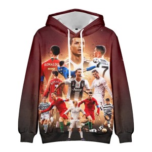 Bluza dziecięca 3D Piłkarze Real Madryt Rozmiar 100-160  