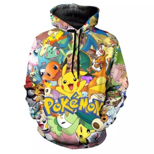 Bluza dziecięca  3D POKEMON Rozmiar 100-160  