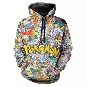Bluza dziecięca  3D POKEMON Rozmiar 100-160    