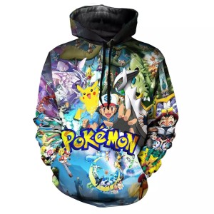 Bluza dziecięca  3D POKEMON Rozmiar 100-160   