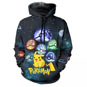 Bluza dziecięca  3D POKEMON Rozmiar 100-160    