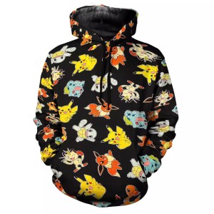 Bluza dziecięca  3D POKEMON Rozmiar 100-160    