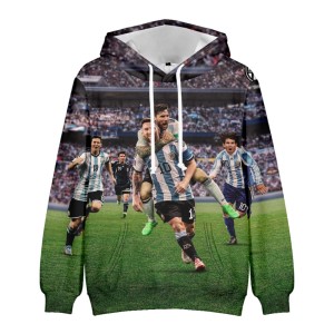 Bluza dziecięca 3D Piłkarze MESSI Rozmiar 100-160
