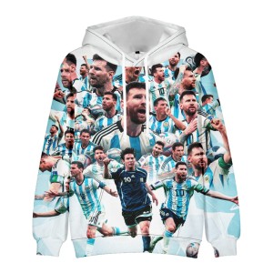 Bluza dziecięca 3D Piłkarze MESSI Rozmiar 100-160