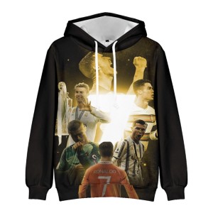 Bluza dziecięca 3D Piłkarze RONALDO Rozmiar 100-160