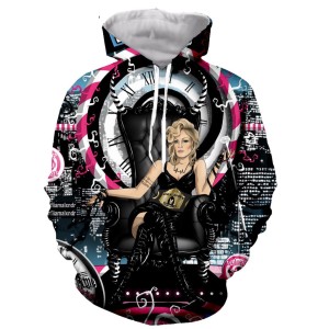  Bluza UNISEX 3D Madonna  Rozmiar XXS-4XL      