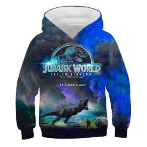 Bluza dziecięca  3D DINOZAURY Rozmiar 100-160