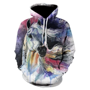 Bluza dziecięca  3D KONIE Rozmiar 100-160
