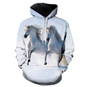 Bluza dziecięca3D KONIE Rozmiar 100-160  