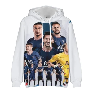 Bluza dziecięca 3D Piłkarze PSG Rozmiar 100-160      