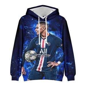 Bluza dziecięca 3D Piłkarze PSG Rozmiar 100-160       