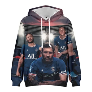 Bluza dziecięca 3D Piłkarze PSG Rozmiar 100-160    