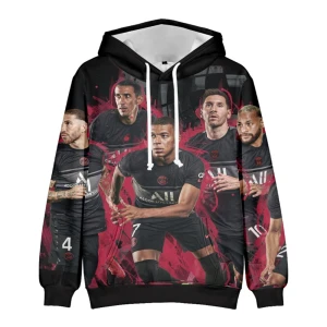 Bluza dziecięca 3D Piłkarze PSG Rozmiar 100-160   