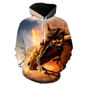 Bluza dziecięca  3D KONIE Rozmiar 100-160