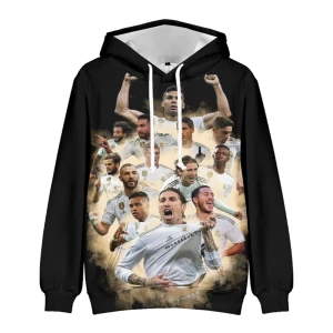 Bluza dziecięca 3D Piłkarze Real Madryt Rozmiar 100-160    