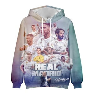 Bluza dziecięca 3D Piłkarze Real Madryt Rozmiar 100-160     