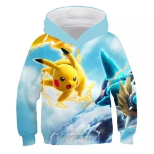 Bluza dziecięca  3D POKEMON Rozmiar 100-160  