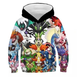 Bluza dziecięca  3D POKEMON Rozmiar 100-160