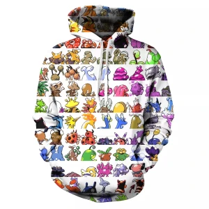 Bluza dziecięca 3D POKEMON Rozmiar 100-160   