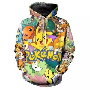 Bluza dziecięca 3D POKEMON Rozmiar 100-160