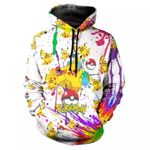 Bluza dziecięca  3D POKEMON Rozmiar 100-160   