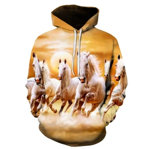 Bluza dziecięca 3D KONIE Rozmiar 100-160   