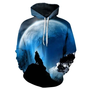 Bluza dziecięca  3D WILKI Rozmiar 100-160   