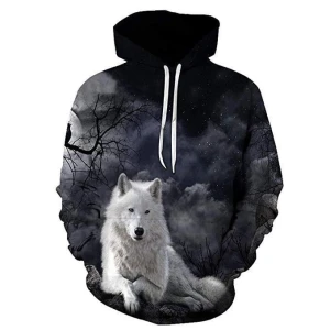 Bluza dziecięca  3D WILKI Rozmiar 100-160 