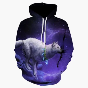 Bluza dziecięca  3D WILKI Rozmiar 100-160  