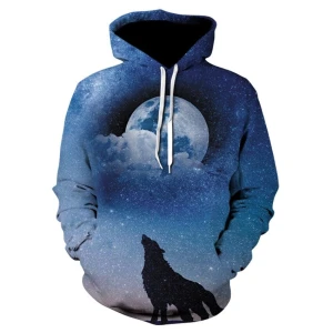 Bluza dziecięca  3D WILKI Rozmiar 100-160 