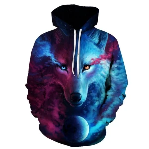 Bluza dziecięca  3D WILKI Rozmiar 100-160 
