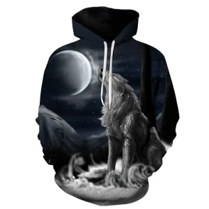 Bluza dziecięca  3D WILKI Rozmiar 100-160 