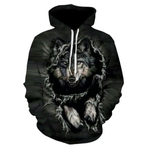Bluza dziecięca  3D WILKI Rozmiar 100-160  