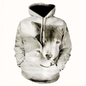 Bluza dziecięca  3D WILKI Rozmiar 100-160    