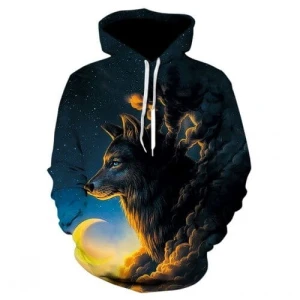 Bluza dziecięca  3D WILKI Rozmiar 100-160