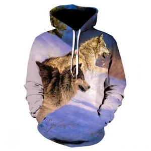 Bluza dziecięca  3D WILKI Rozmiar 100-160 