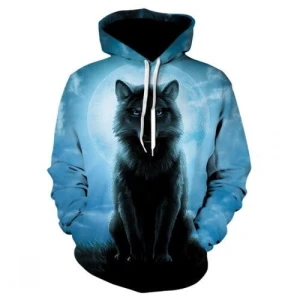 Bluza dziecięca  3D WILKI Rozmiar 100-160   