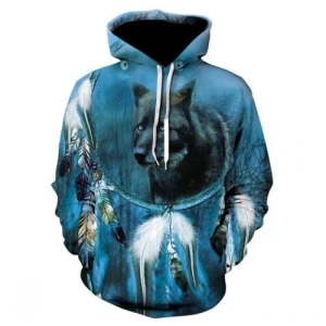 Bluza dziecięca  3D WILKI Rozmiar 100-160   