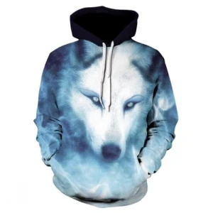 Bluza dziecięca  3D WILKI Rozmiar 100-160  