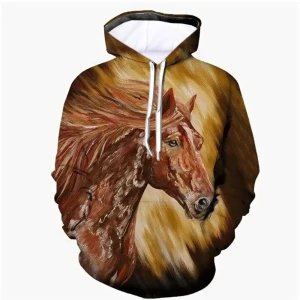 Bluza dziecięca 3D KONIE Rozmiar 100-160