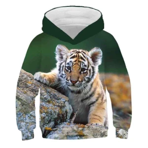 Bluza dziecięca  3D TYGRYS Rozmiar 100-160
